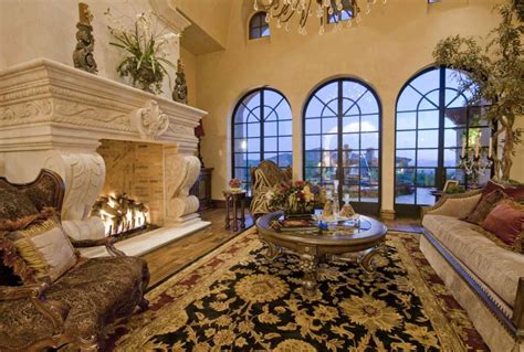 Italian Villa Mediterranean Living Rooms Luxury Estate Million