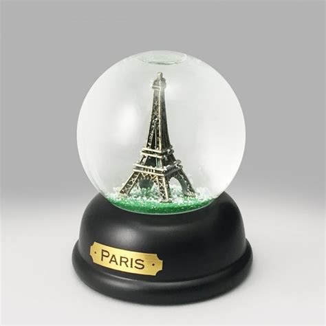 World Travel Souvenir Paris Eiffel Tower Snow Globe Snowglobe Etsy Uk