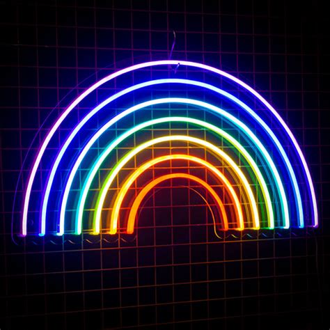 Rainbow Neon Led Sign Buy Custom Neon Signs Online Marvellousne