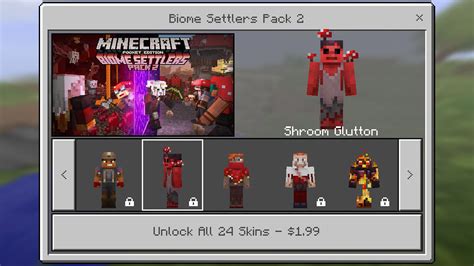 Minecraft Pocket Edition Biome Settlers Skin Pack 2