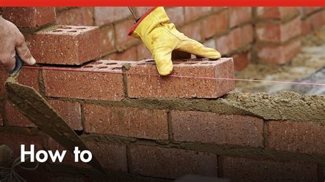 How To Build A Brick Wall Diy At Bunnings Youtube