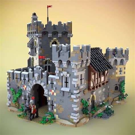 Lego Moc Lions Castle By Sleeplessnight Rebrickable Build With Lego