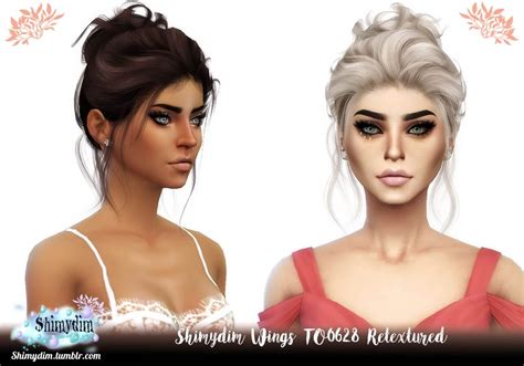 Sims 4 Wings To0628 Hair Retexture The Sims Book