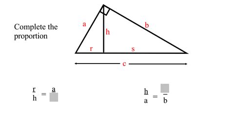 Geometry Altitude To The Hypotenuse Proportions Mathematics Stack