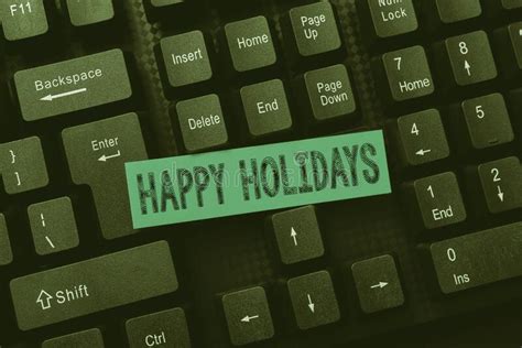 Writing Displaying Text Happy Holidays Business Concept Observance Of