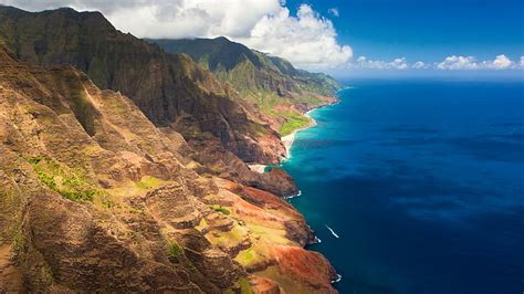 Landscape Na Pali Coast Coast Sea Hawaii Hd Wallpaper Wallpaperbetter