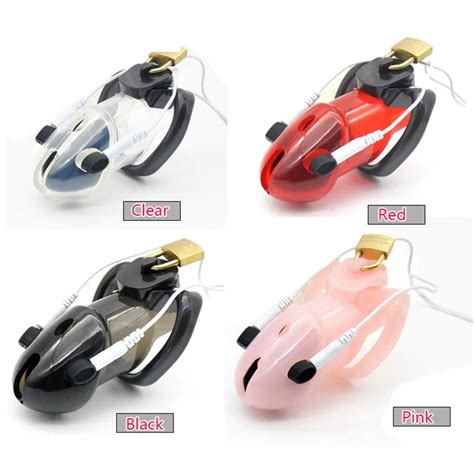 Sex Toy Male Polycarbonate Electro Chastity Device Locking Cage A178263b From Gwla 15 12