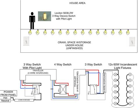 3 Way Switch With Pilot Light Wiring Diagram