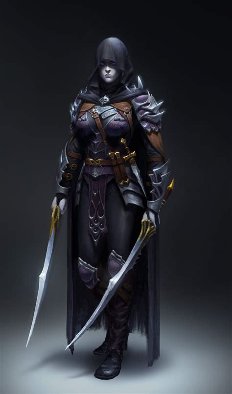 Artstation Dark Assassin Yoon Seseon Heroic Fantasy Fantasy Armor