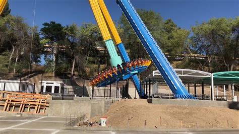 Crazanity 4k Ride Testing At Six Flags Magic Mountain Youtube