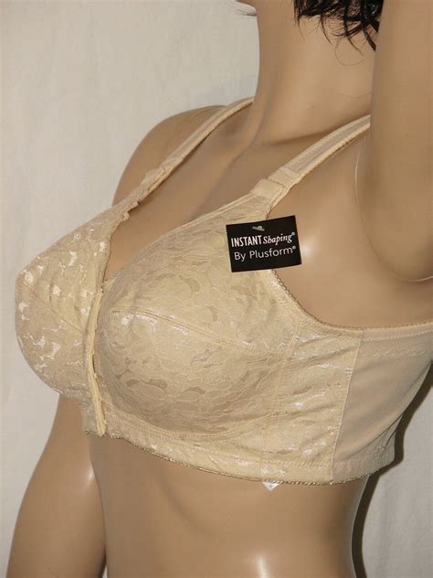 Plusform Instant Shaping 1628 Front Close No Wire Bra Ebay