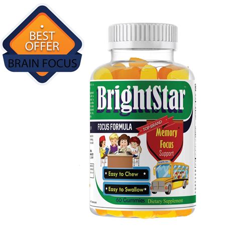 Brightstar Kids Brain Booster Supplement With Omega 3 6 9 Kids And Teens