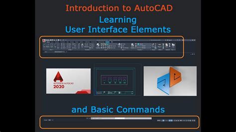 User Interface Elements Of Autocad And Their Basic Commands Youtube