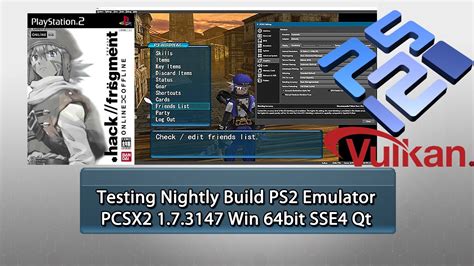 Testing Nightly Build Ps2 Emulator Pcsx2 173147 Win 64bit Youtube