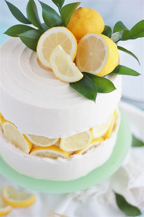 Lemon Slice Fault Line Cake Baking With Blondie