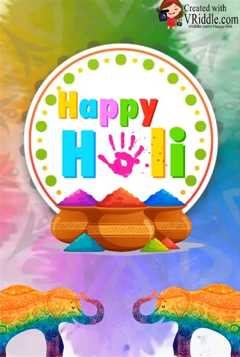 Happy Holi Animated Greeting Video 2021 Vriddle