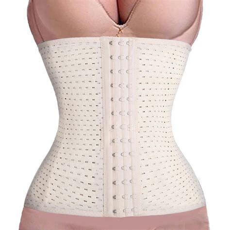2015 New Plus Size 3xl Women Dress Waist Trainer Corset Steel Bone Women Slimming Underwear