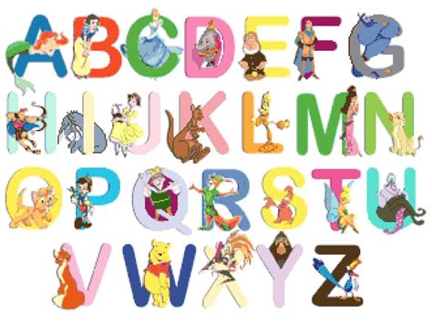 Alphabet Disney Characters 2364 X1771 Cross Stitch Pattern Pdf C464