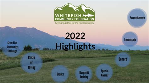2022 Highlights By Whitefish Community Foundation