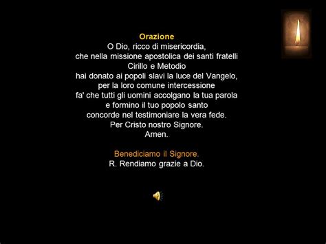 Febbraio Sabato Santi Cirillo Monaco E Metodio Vescovo Patroni D Europa Ora Media V O