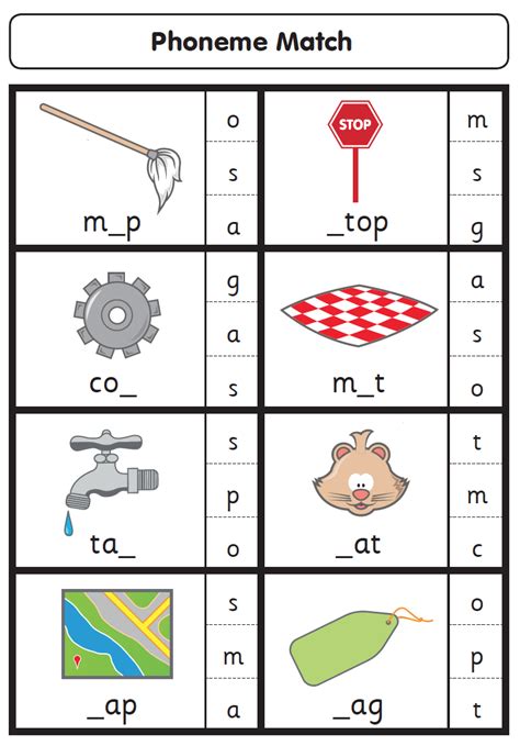 Grapheme Match Cards Get Reading Right