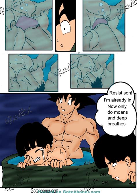 Goku Bathes With Gohan Oravlex Comic Goten Boner