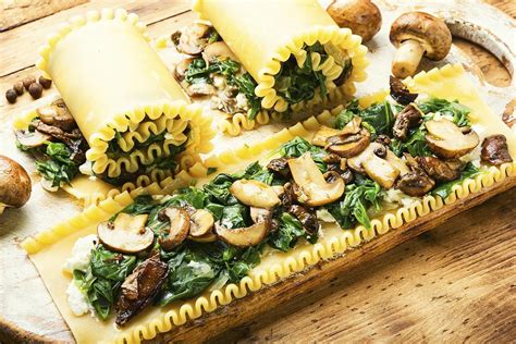 Spinach And Mushroom Lasagna Rolls Recipe This Easy Lasagna Roll Ups
