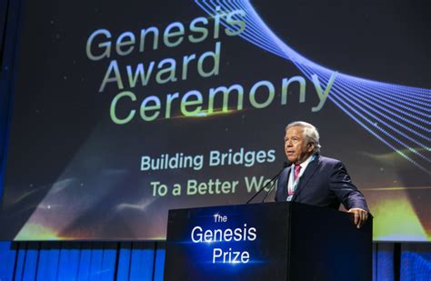 Genesis Prize Foundation Robert Kraft Announce ‘speak Out For Israel
