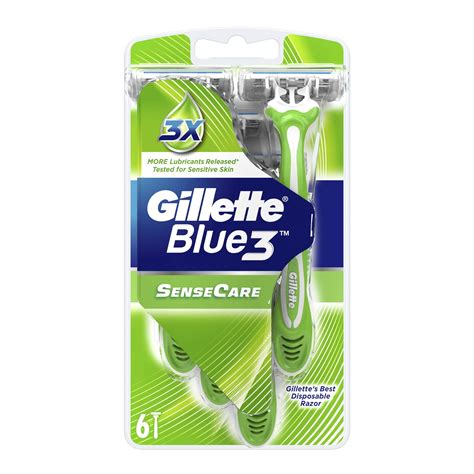Koop Gillette Blue 3 Sensible Disposable Razors 6 Pcs