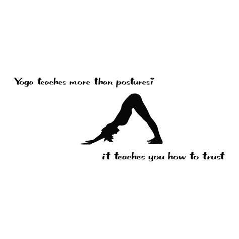 Yoga Quote Yoga Teaches More Black Vinyl Wall Decal Sticker Black