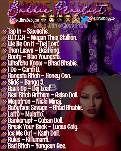 Baddie Playlist💅🏾 Mood Songs Rap Playlist Rap Songs