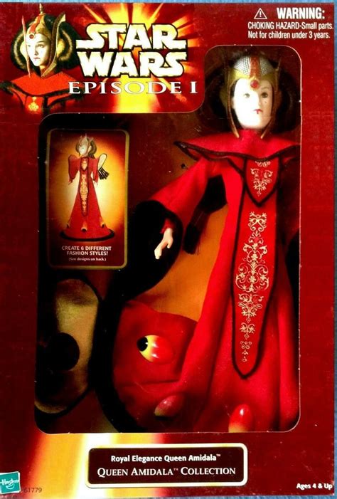 1999 Queen Amidala Red Senate Gown Star Wars Episode 1 Barbie 12