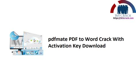 Pdfmate Pdf To Word Pro Converter 201 Crack Key 2022 365crack