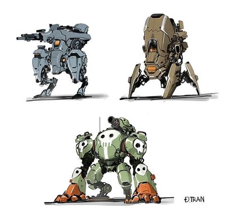 Three Different Types Of Robots Standing Next To Each Other