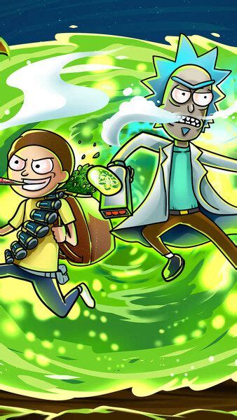 Rick And Morty Portal 4k Hd Mobile Smartphone And Pc Desktop Laptop