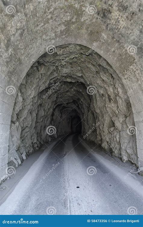 Tunnel Used By The Quarrymen Of Marble Stock Photo Image Of