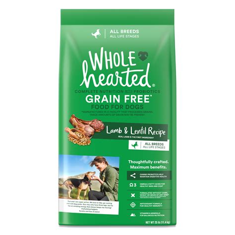 Wholehearted Grain Free All Life Stages Lamb And Lentil