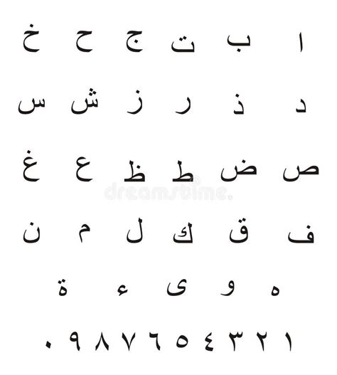 Arabic Alphabet Stock Illustration Illustration Of Alphabet 10875993