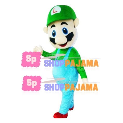 Adult Green Mario Mascot Costume