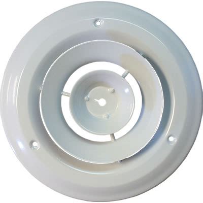 Placement assists circulation within a room, and an unobstructed flow is. Round Ceiling Vent | Return Air Grille