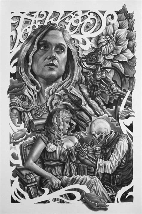 Art Nouveau Ink Wash By Matthew Hays Of New Hope Tattoo Gallery