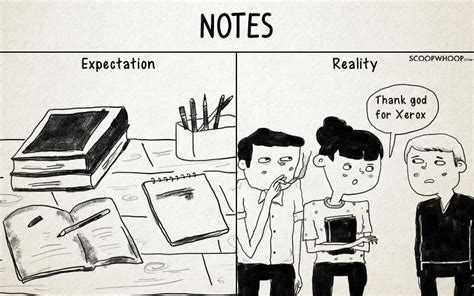 These Hilarious Illustrations Capture The Expectation Vs Reality Of College Life ScoopWhoop
