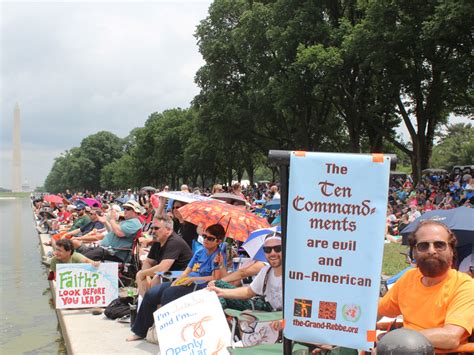 Atheists Gather On The Mall To Demonstrate Their Political