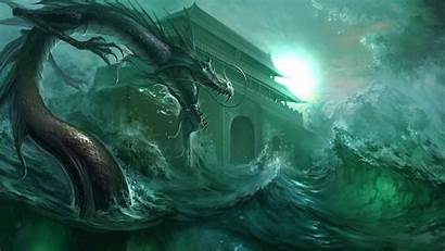 Dragon Water Wallpapers Chinese Sea Eastern Wind
