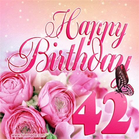Happy 42nd Birthday Animated S Download On