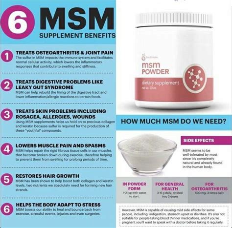 Msm Has Great Health Benefits Listed Are What Msm Can Help With Also