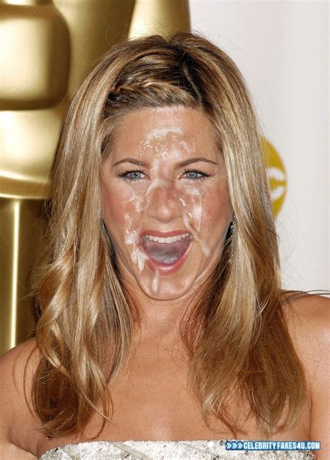 Jennifer Aniston Cumshot Facial Celebrity Fakes U