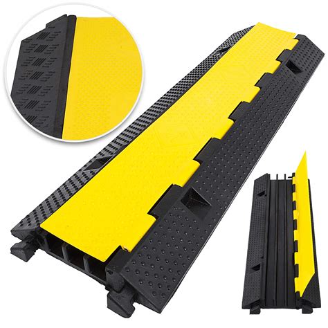 Buy Vevor 3 Channel Rubber Cable Protector Ramp 12 X 12 Inch Channel