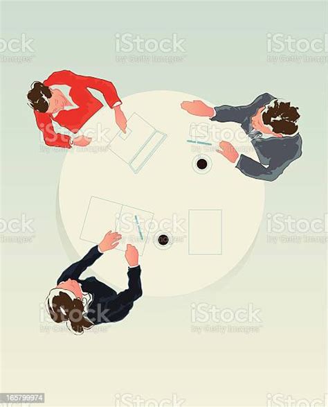 Business Meeting Stock Illustration Download Image Now Three People Talking Meeting Istock