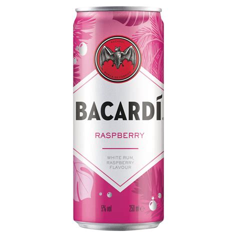 bacardí raspberry spritz flavoured rum mixed drink 250ml new year iceland foods